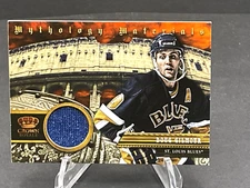 2013-14 DOUG GILMOUR PANINI CROWN ROYALE MYTHOLOGY MATERIALS RELIC SP #MY-DG HOF