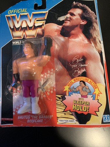 VINTAGE 1990 WWF BRUTUS THE BARBER BEEFCAKE FIGURE...