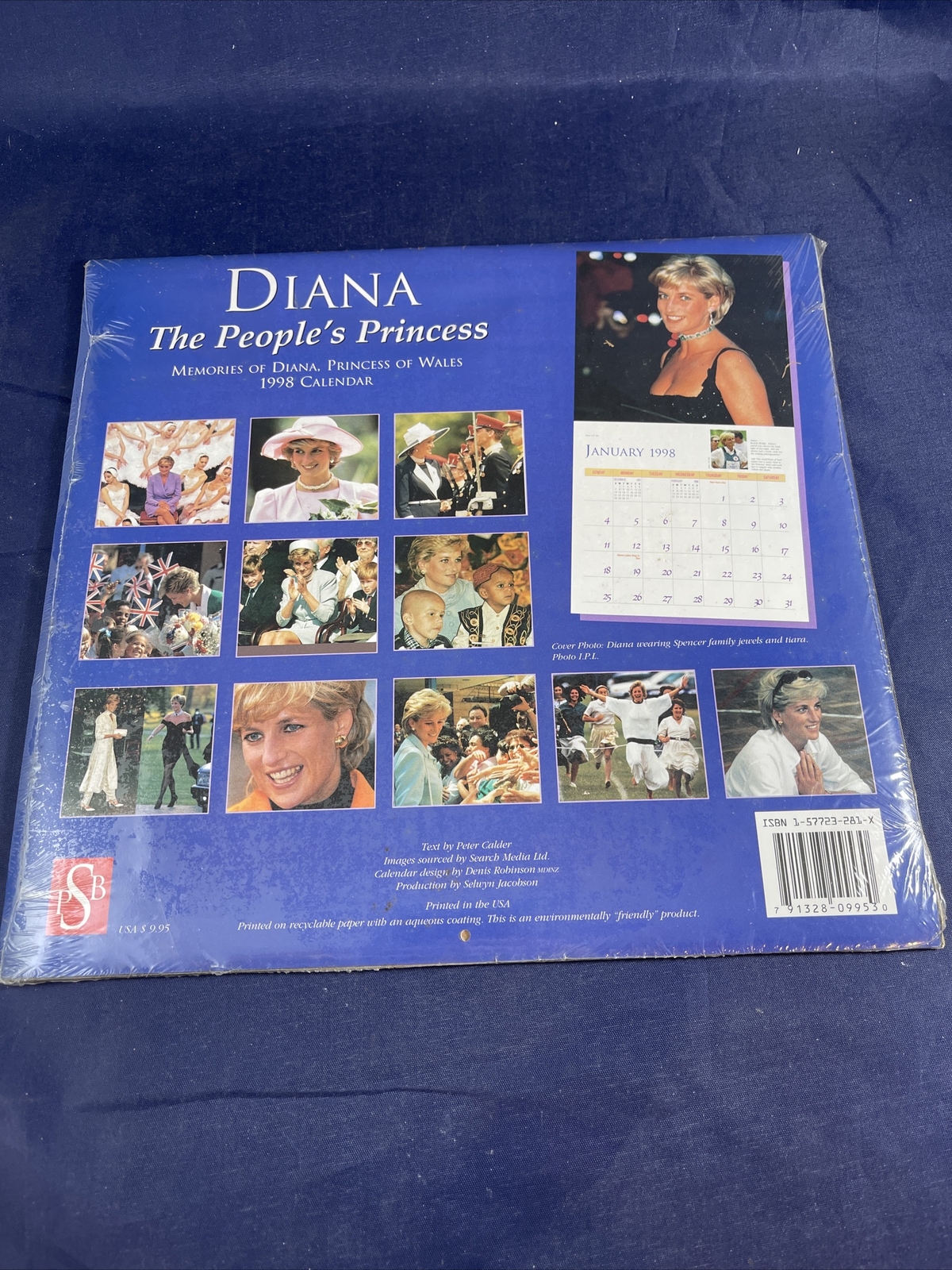 Princess Diana People's Princess 1998 Calendar Sealed NOS Prince Harry  William | eBay
