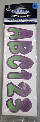 Boat Registration Numbers & Letters HOT COLOR 3'' Boat & Jetski PWC Stickers