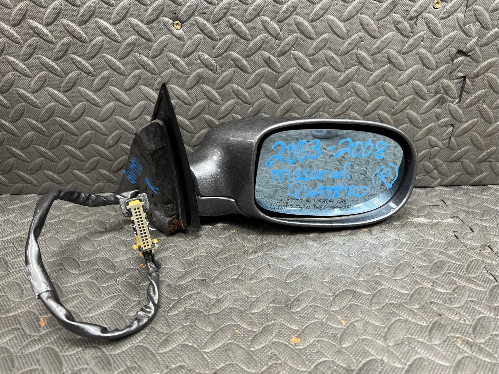 💥OEM 2003-2008 MASERATI QUATTROPORTE SIDE DOOR MIRROR RIGHT GRAY