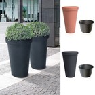 Pflanztopf Blumentopf Pflanzkübel Blumenkübel Terrakotta Anthrazit 3 Größen