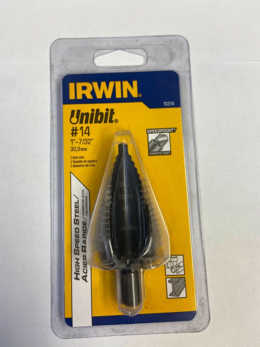 USA MADE IRWIN Unibit Step Drill 14 Speedpoint for Fast Starts 1 7 32
