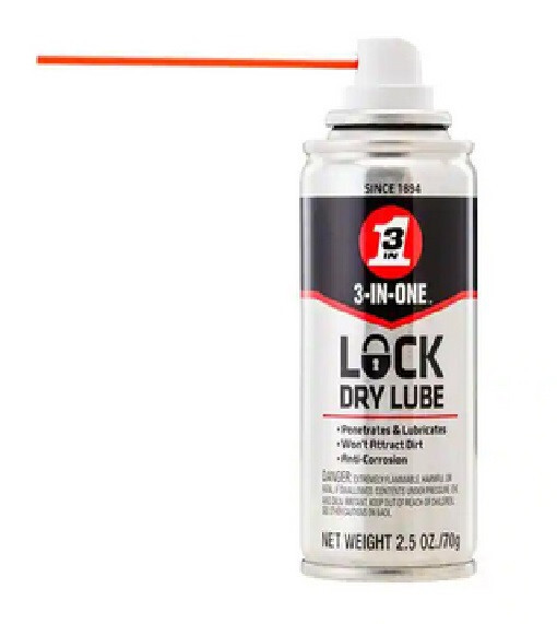 3-IN-ONE Lock Dry Lube, Lock Lube and Penetrant
