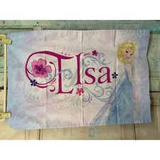 Disney Frozen  Elsa and Anna Standard Pillowcase Pink Blue Purple
