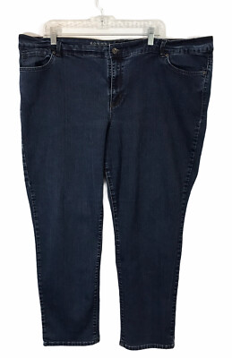 Senoma Women's Plus Size Slim Straight Leg Jeans with Stretch Size 24W 