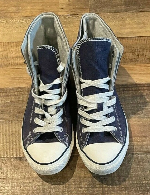 CONVERSE CHUCK TAYLOR ALL STAR TWO FOLD HI TOP TRAINERS BLUE UK 9