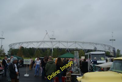 Photo 6x4 View of the Olympic Stadium from the Classic Car Boot Sale Stra c2014