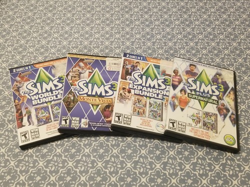 The Sims WIN MAC Expansion Monte Vista World's Supernatural 4x Video Games - Picture 4 of 12