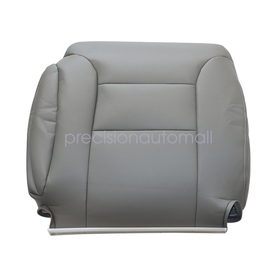 Front Bottom & Back Leather Seat Cover Gray For 1997 1998 GMC Sierra
