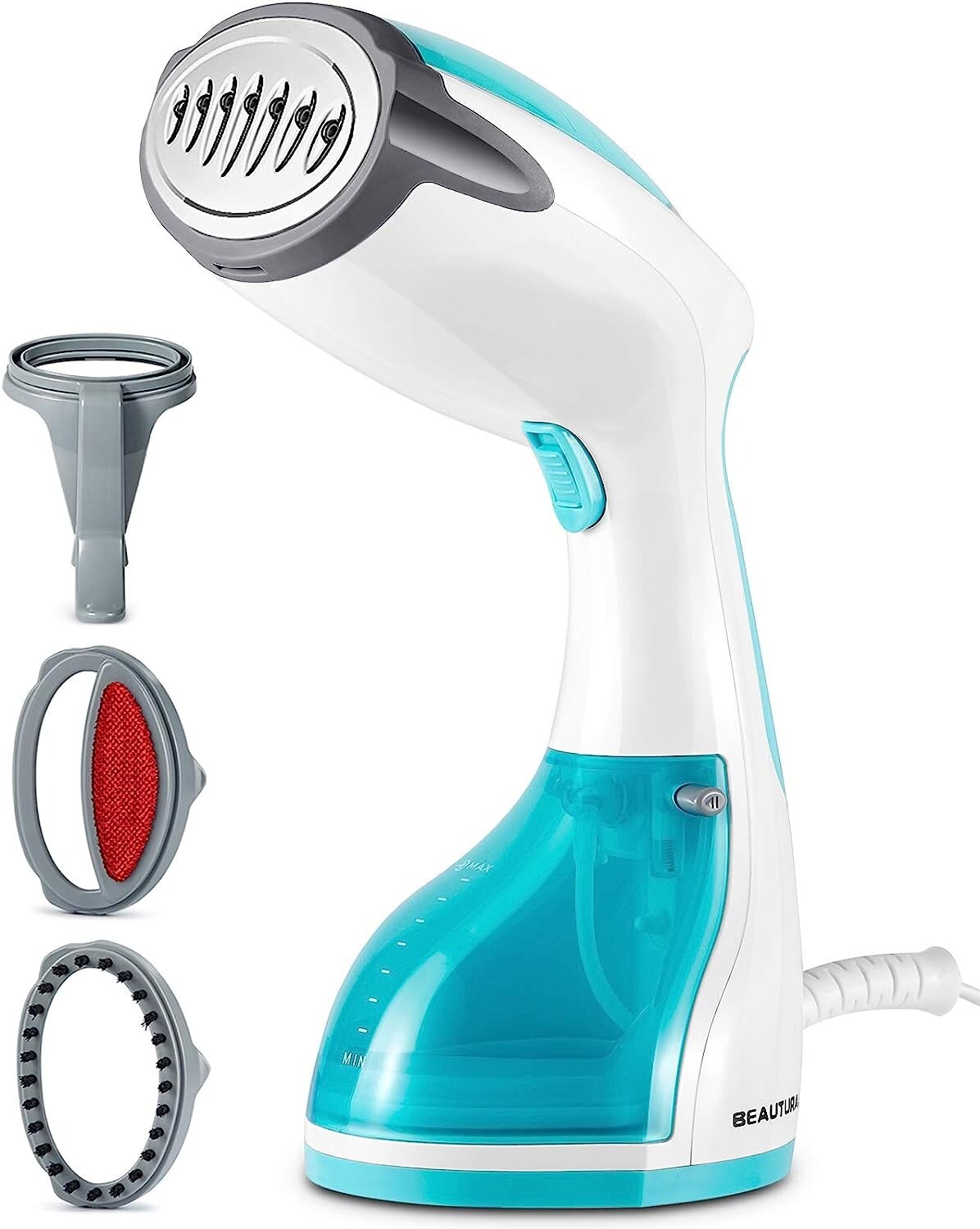 BEAUTURAL Portable Handheld Garment Steamer Gray