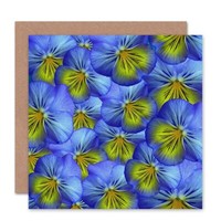 Natur Blumen Muster Geburtstagskarte