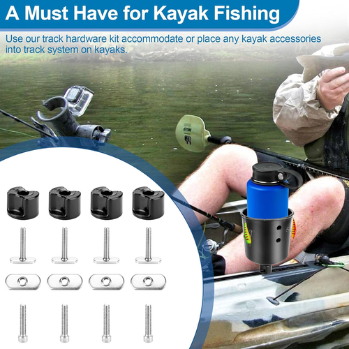 Accessori per montaggio pista/rotaia kayak, kit hardware kayak include convertibile - Foto 7 di 12