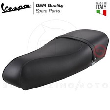 SELLA VESPA PX 125 150 200 ELITE IN SIMILPELLE NERA / PE / ARCOBALENO /MILLENIUM