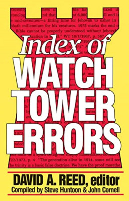 Index of Watchtower Errors 1879 to 1989 - Paperback NEW Cornell, John 1990-01-01