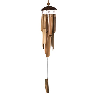 Windspiel 83 cm Bambus Klangspiel Glockenspiel für draußen Garten