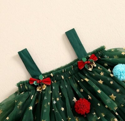 green christmas party dress Red Santa Christmas Party Dress main image 1