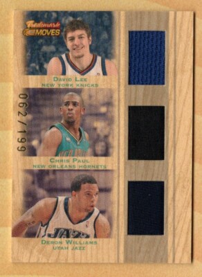 2007-08 Chris Paul/David Lee/Deron Williams Trademark Moves 3 Relic Ser.#62/199