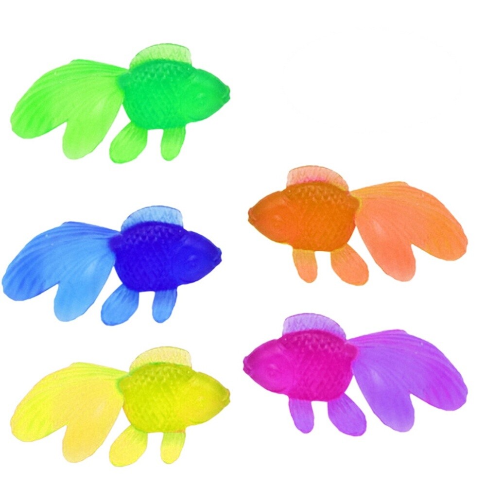30 Pcs Kids Goldfish Toy Gold Fish Kids Plastic Goldfish Plastic Fish