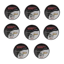 8 Rolls 1.2" x 50ft High Temp Cloth Fabric Electrical Wiring Harness Black Tape
