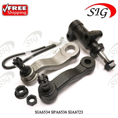 For 2003-2010 GMC Savana 2500 3500 Front Pitman Arm Idler Arm & Bracket 3PC Kit