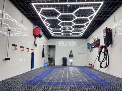 3X-14X Hexagon LED Lampe Röhren Werkstatt Garage Wand Decken Leuchte Beleuchtung