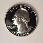 1776-1976 *S*PROOF  WASHINGTON SILVER QUARTER   *NICE *  - FREE SHIPPING! C3263