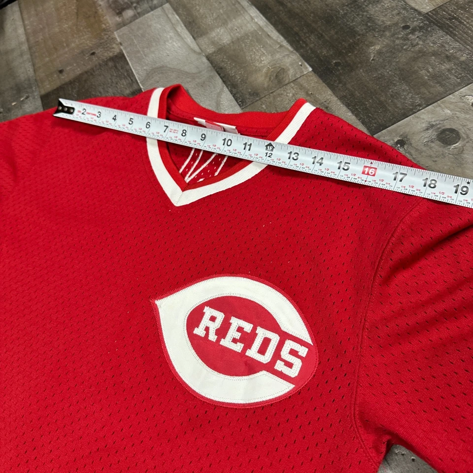 Mitchell Ness Cooperstown Collection Cincinatti Reds Baseball Jersey #5 Bench M - Image 2 of 4