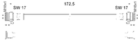 ATE Bremsschlauch Hinten (83.7201-9173.3) FüR Punto Idea Fiat Lancia Musa