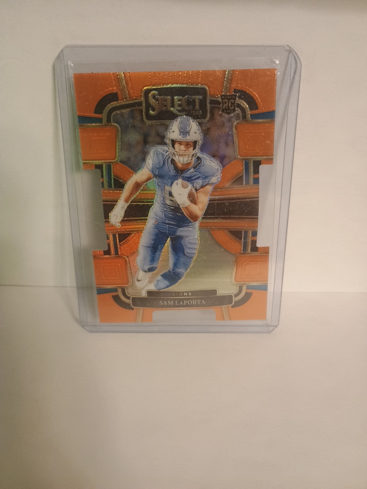 2023 Panini Select - Concourse Sam LaPorta #35 Orange Prizm Die-Cut /499 (RC)