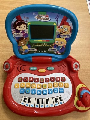 VTech Disney Little Einsteins Blast-Off Learning Laptop Pat Pat Rocket Works!
