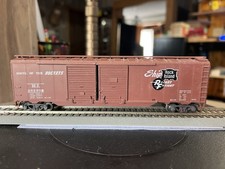 HO Scale Athearn assembled blue box Rock Island 50' double door box car