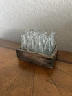 Vintage Miniature Coca Cola Crate Containing 12 2” Bottles Empty No Cap Iconic