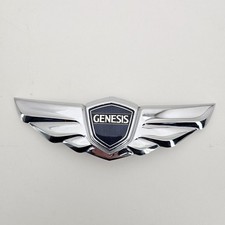 2009-2014 Hyundai Genesis Sedan Rear Trunk Wing Emblem Badge Chrome 2009-2014 Hyundai Genesis Sedan Rear Trunk Wing Emblem Badge Chrome