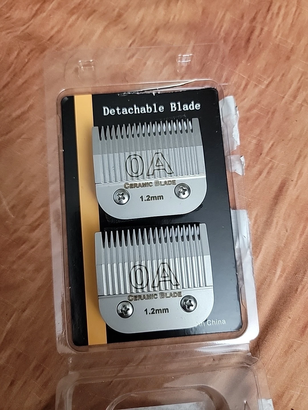 2pack Pet Dog Grooming Clipper Blades Set, For Andis, Oster, Wahl 0a 1.2mm New