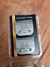 2pack Pet Dog Grooming Clipper Blades Set, For Andis, Oster, Wahl 0a 1.2mm New