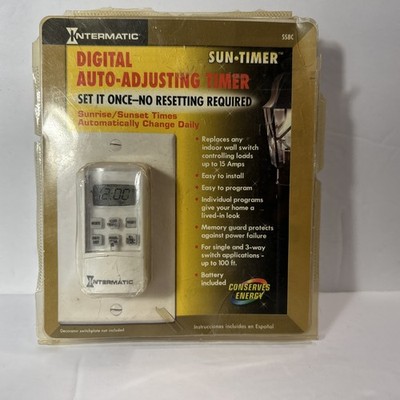 Intermatic SS8C Digital Auto Adjusting Sun Timer Programmable New Sealed