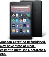 Amazon Fire HD8 Tablet w/ Alexa 8" Display 32 GB 8th Generation 2018 Black HD 8