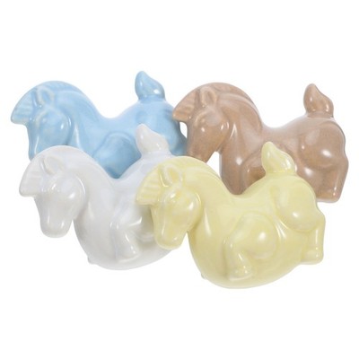 dresser knobs cute 4Pcs Durable Ceramic Horse Animal Theme Kitchen Pulls Plus Size Winter Dresses: white leather wedding dress accurately mark the installation Pattern Format:Paper Pattern funky drawer knobs