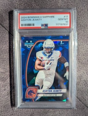 2024 Topps Bowman U Sapphire Ashton Jeanty PSA 10