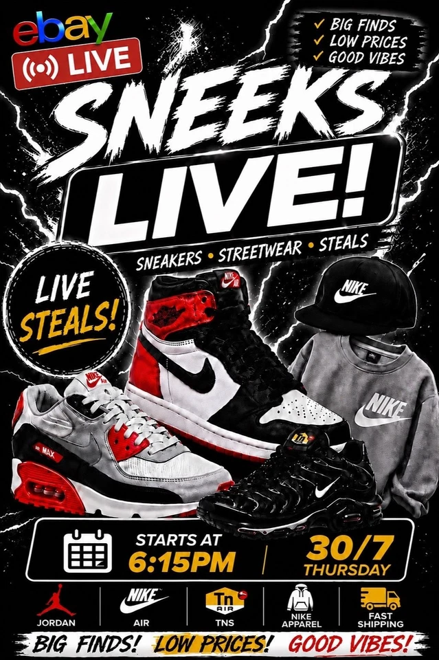 Live Auctions! Huge Steals On Sneakers & Clothing - Nike - Asics - Jordans