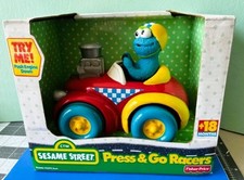 Sesame Street Press  Go Racer Cookie Monster 18 months NIB Fisher Price