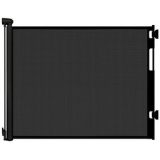 Retractable Baby Gate for Stairs and Doorways, 55" Wide x 33" Tall Mesh Dog G...