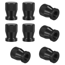 8 Pcs Black Valve Stem Caps Valve Caps For Car Tires Black Bike Tire Cap