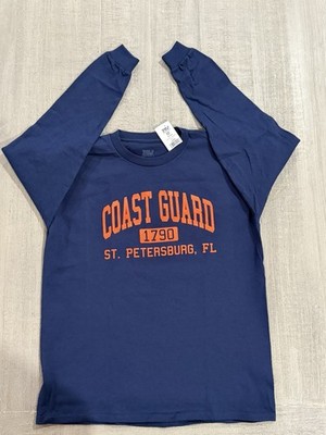 USCG U.S. Coast Guard 1790  ST PETERSBURG, FL  Blue Long Sleeve T-Shirt - Sz L