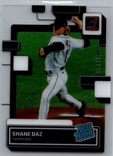 2022 Panini Chronicles Clearly Donruss Rated Rookie RC Red /100 Shane Baz #54
