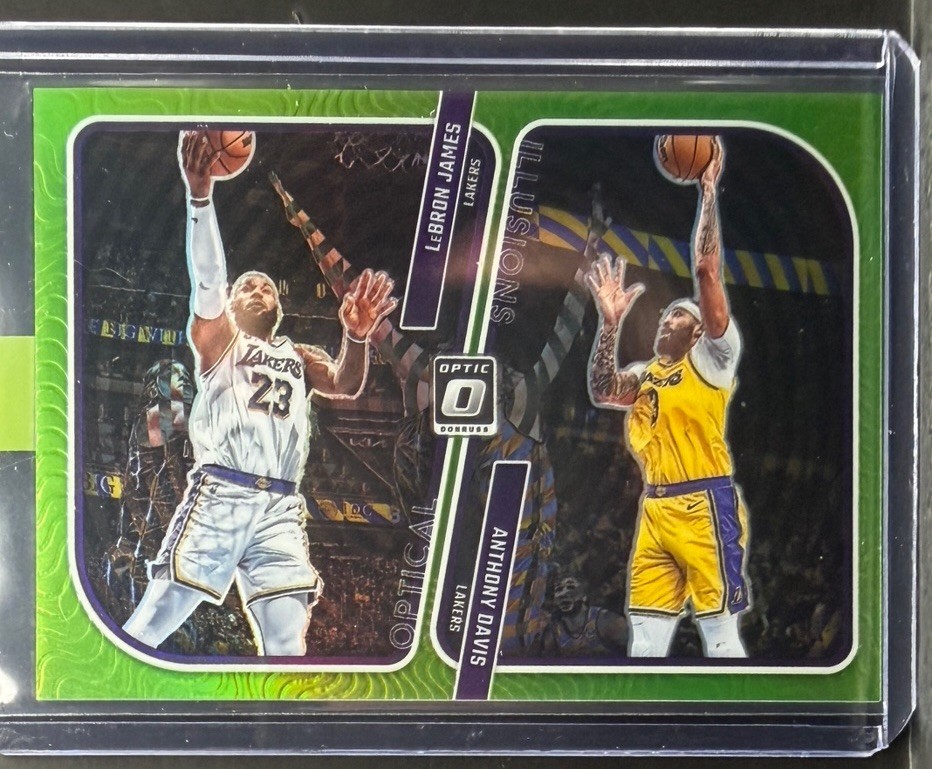 2023-24 Donruss Optic Lebron James #1 Optical Illusions Lime Green