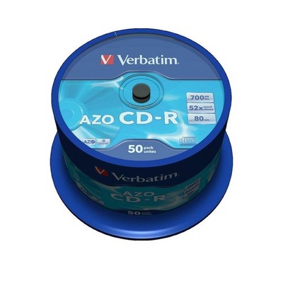 Verbatim DataLifePlus CD-R 700MB 52X   Transparent 50 Stück