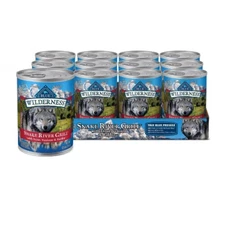 Blue Buffalo Wet Dog Food Trout Fish, Venison & Rabbit - 12.5oz/12ct 