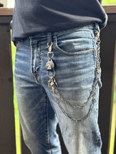 Biker Waist Chain Leather Eagle Claws